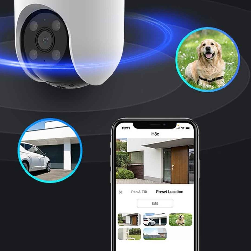 EZVIZ H8С (CS-H8c-R100-1J4WKFL) 4MP WiFi Smart Camera | Quality Computer